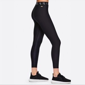 Alala‎ Tight Leggings Sz Small Black Spellout